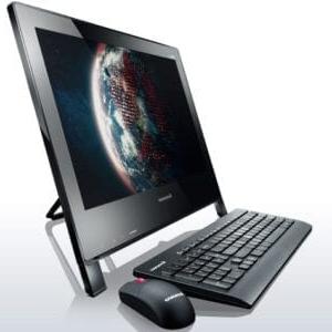 Lenovo ThinkCentre Edge 92z with Keyboard and Mouse on White Background